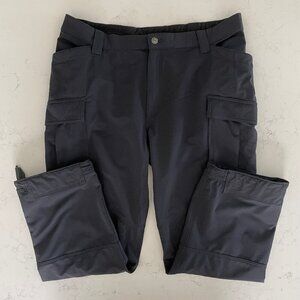 Duluth Trading Co. Casual Multi Pocket Nylon Blend Cargo Pants Black Sz 38 x 30